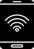 Wifi Glyph Icon vector