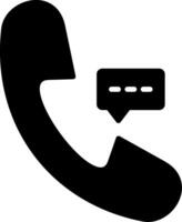 Hotline Glyph Icon vector