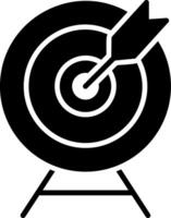 Target Glyph Icon vector