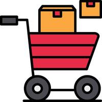 Purchase Line Filled Icon vector