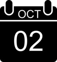 October Glyph Icon vector