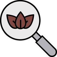 Organic Search Line Filled Icon vector