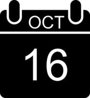 October Glyph Icon vector