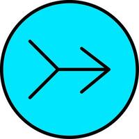 Merge Line Filled Icon vector