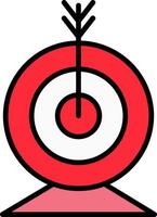 Targeting Line Filled Icon vector