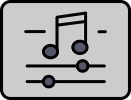 Music And Multimeda Line Filled Icon vector