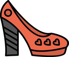 shoes Line Filled Icon vector