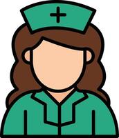 Nursing Line Filled Icon vector