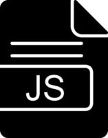 JS File Format Glyph Icon vector