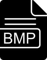 BMP File Format Glyph Icon vector