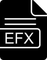 EFX File Format Glyph Icon vector