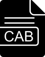 CAB File Format Glyph Icon vector