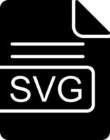 SVG File Format Glyph Icon vector