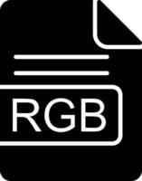 RGB File Format Glyph Icon vector