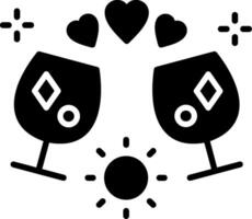 Brindis Glyph Icon vector