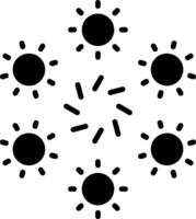 Firework Glyph Icon vector