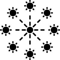 Firework Glyph Icon vector