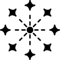 Firework Glyph Icon vector