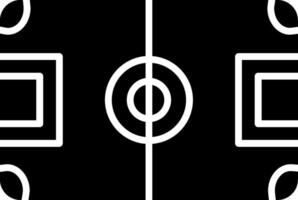 Football Field Glyph Icon vector