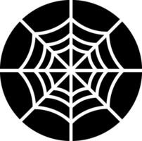 Spider Web Glyph Icon vector
