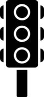 Traffic Lights Glyph Icon vector