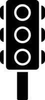 Traffic Lights Glyph Icon vector