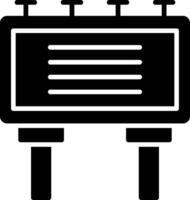 Billboard Glyph Icon vector