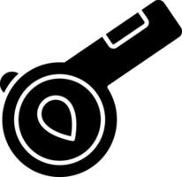 Whistle Glyph Icon vector