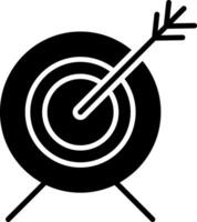 Target Glyph Icon vector