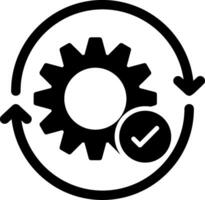 Lifecycle Glyph Icon vector