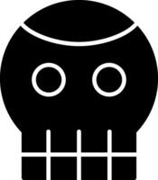 Skull Glyph Icon vector