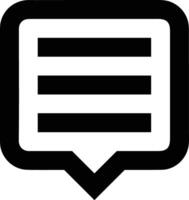 Comment icon symbol image for element design chat and communication vector