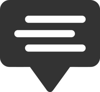 Comment icon symbol image for element design chat and communication vector