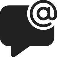 Comment icon symbol image for element design chat and communication vector