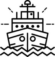 Ship line images icon style vector