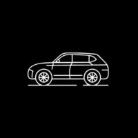 coche línea imágenes icono estilo vector