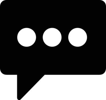 Comment icon symbol image for element design chat and communication vector
