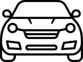 coche línea imágenes icono estilo vector