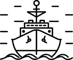 Ship line images icon style vector