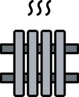 Radiator Line Filled Icon vector