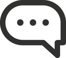 Comment icon symbol image for element design chat and communication vector