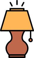 Lamp Line Filled Icon vector