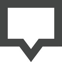 Comment icon symbol image for element design chat and communication vector