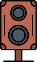 Speakers Line Filled Icon vector