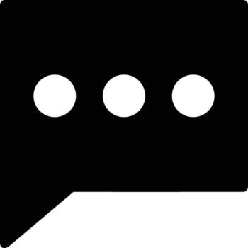 Comment icon symbol image for element design chat and communication vector