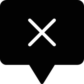 Comment icon symbol image for element design chat and communication vector