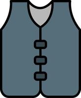 Vest Line Filled Icon vector