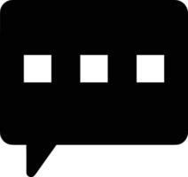 Comment icon symbol image for element design chat and communication vector