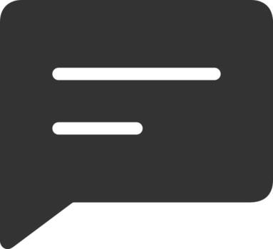 Comment icon symbol image for element design chat and communication vector