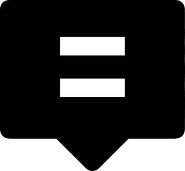 Comment icon symbol image for element design chat and communication vector